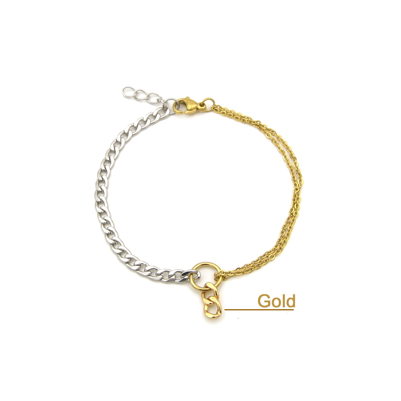 دستبند طلا 18 عیار زنانه مانچو مدل bfg237 -  - 3