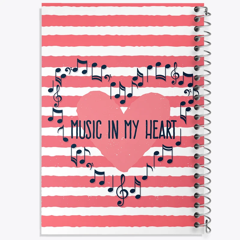 دفتر لیست خرید 50 برگ خندالو طرح موزیک کد N261