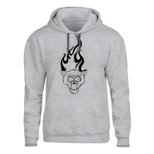 هودی مردانه مدل پلنگ کدZ49 رنگ طوسی