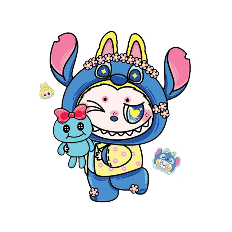 استیکر پارچه و لباس پاد آفرین مدل لبوبو کد 634