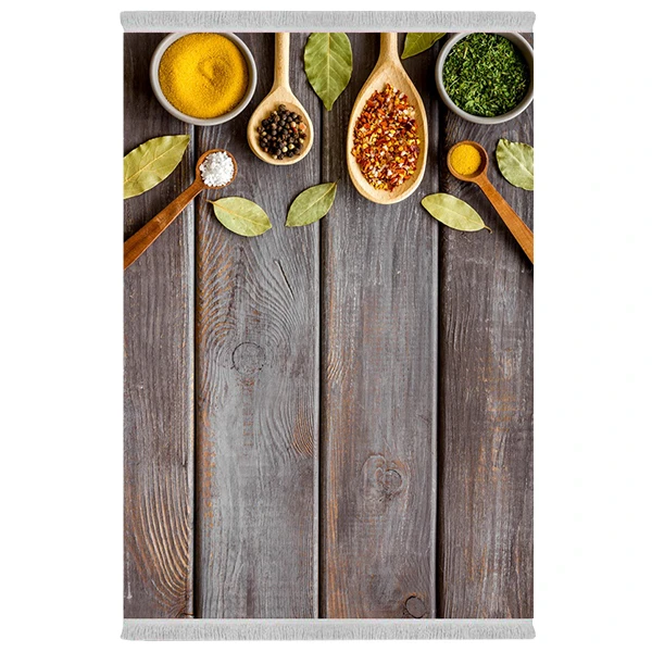 فرش پارچه‌ای دفه مدل فرشینه طرح آشپزخانه کد 1146