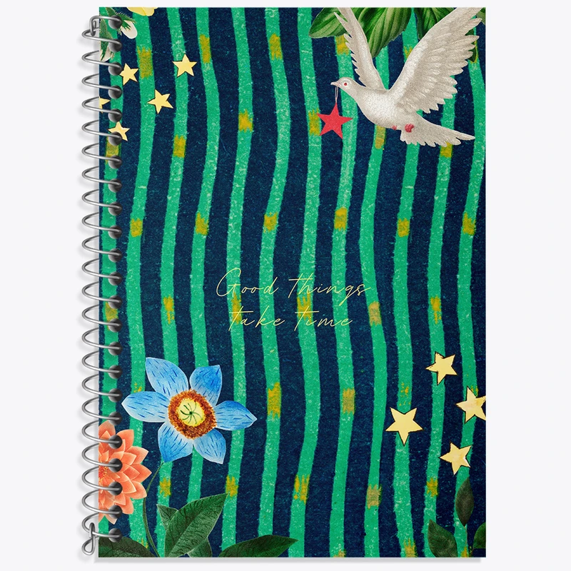 دفتر لغت 50 برگ خندالو طرح Good Things Take Time کد N2317