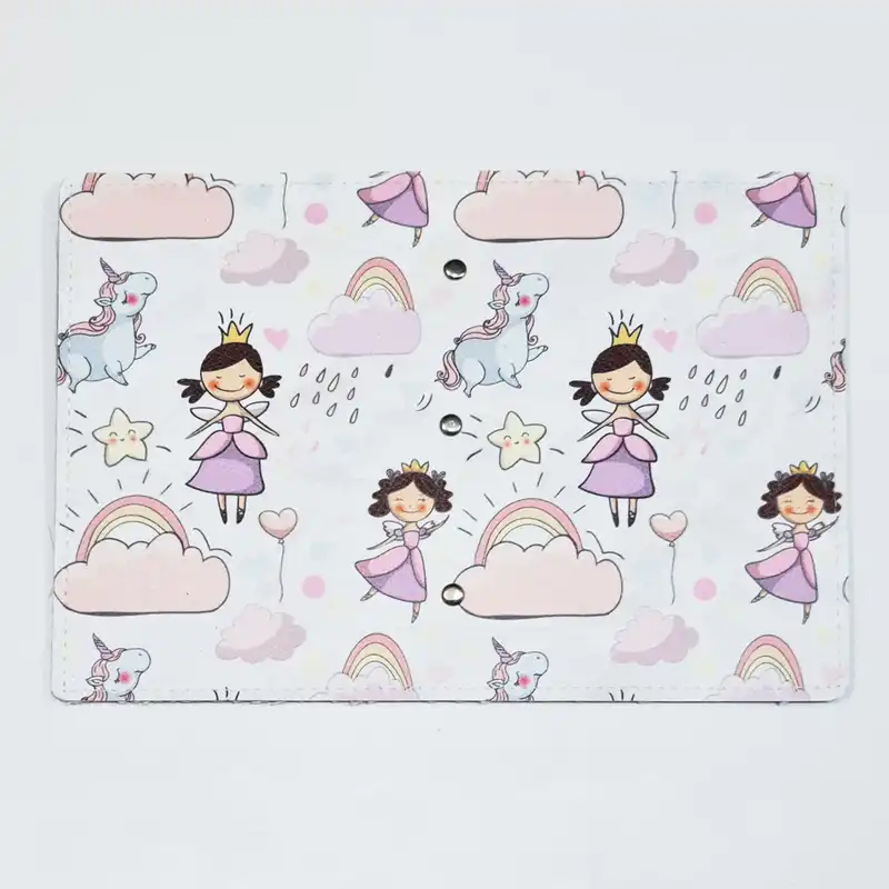 کیف مدارک طرح دختر و یونیکورن مدل DBA200103