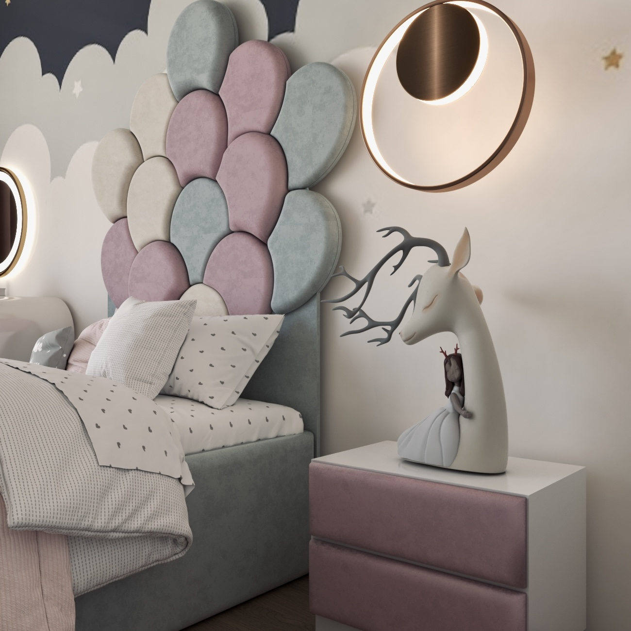 تخت خواب یک نفره مدل بادکنک سایز 90×200 سانتی متر