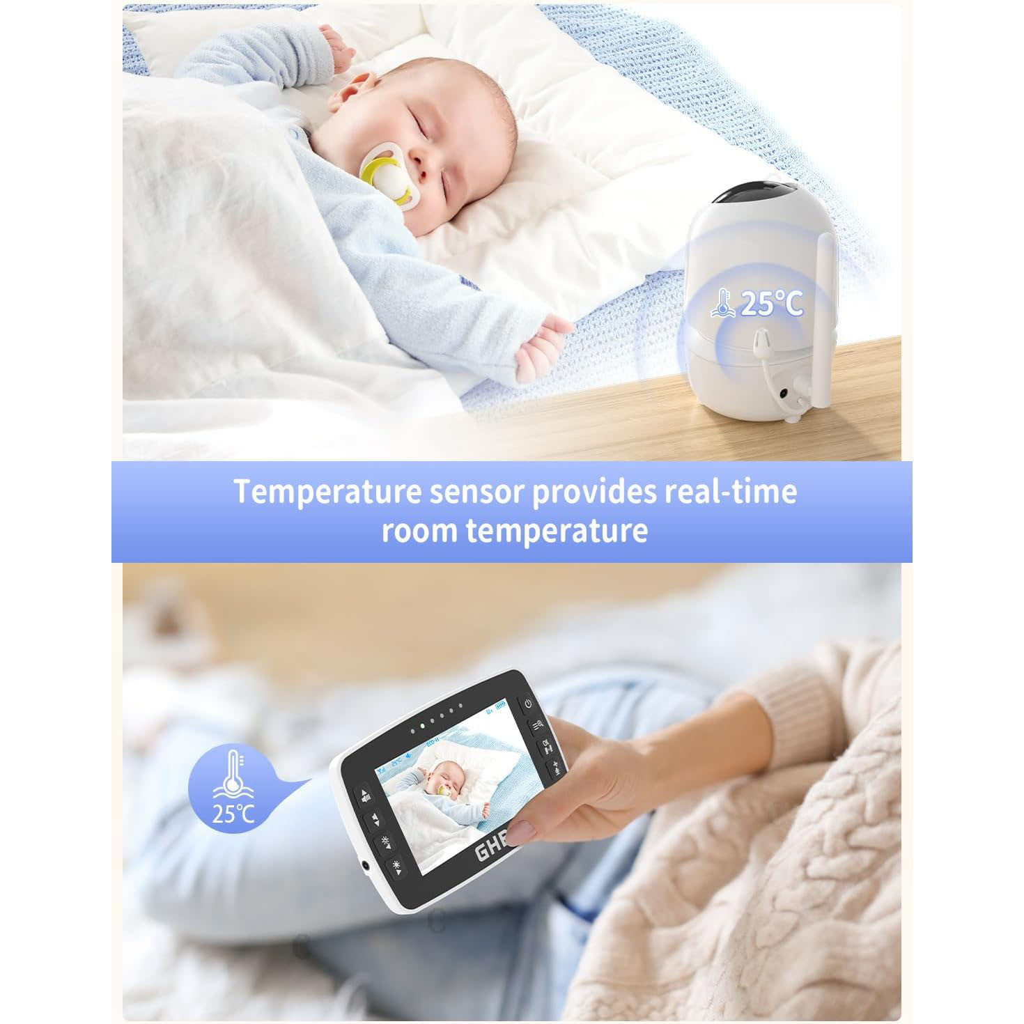 مانیتور و پیجر اتاق کودک مدل SM50B-2 مجموعه سه عددی