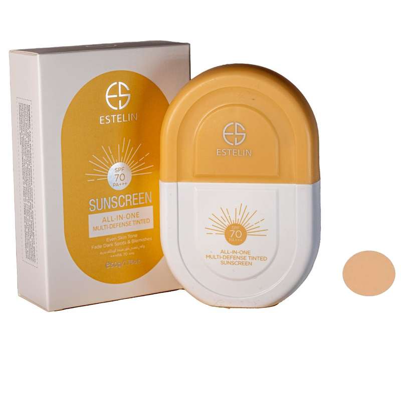 کرم ضد آفتاب رنگی استیلن SPF 70 مدل All-In-One مناسب برای انواع پوست حجم 60 میلیلیتر کرم ضد آفتاب رنگی استیلن SPF 70 مدل All-In-One مناسب برای انواع پوست حجم 60 میلیلیتر