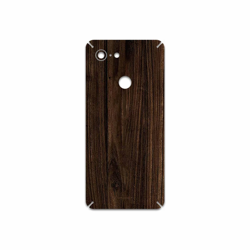 برچسب پوششی ماهوت مدل Dark Walnut Wood مناسب برای گوشی موبایل گوگل Pixel 3