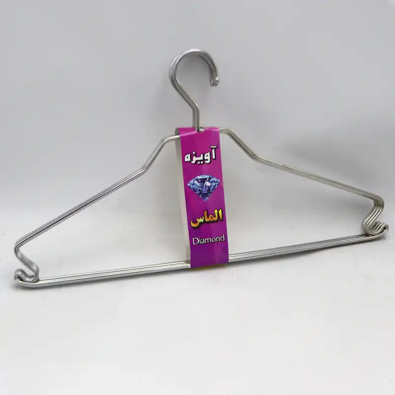چوب لباسی الماس مدل قلاب دار کد YP-ES05 مجموعه 5 عددی