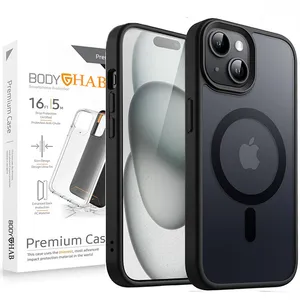 کاور بادی قاب مدل مگ سیف مات مناسب برای گوشی موبایل اپل iPhone 13