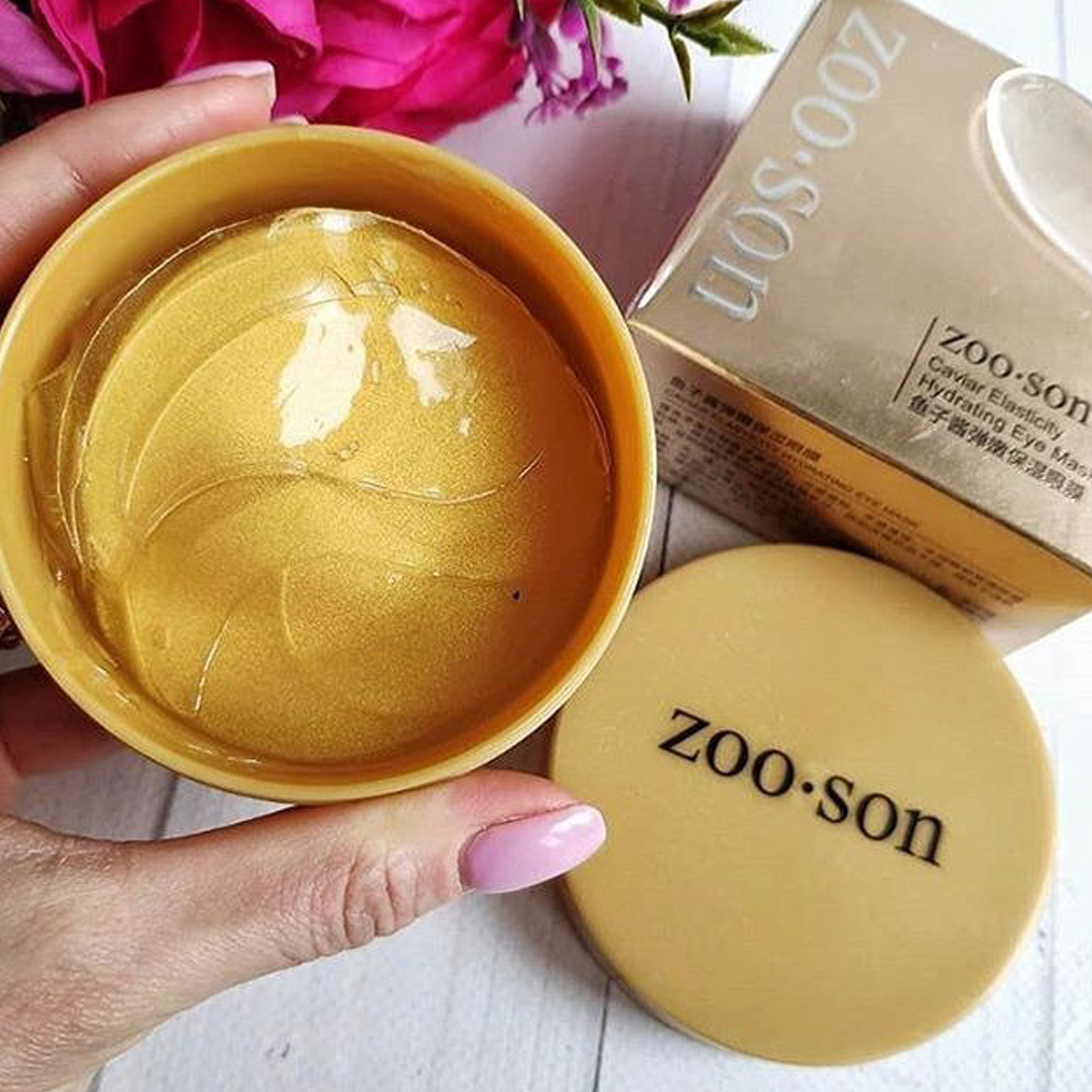 ماسک زیر چشم زو سون مدل خاویار حجم 80 میلی لیتر بسته 60 عددی