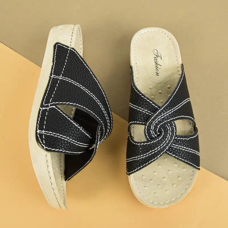 دمپایی زنانه نیکتا مدل شاین کد BK.2950