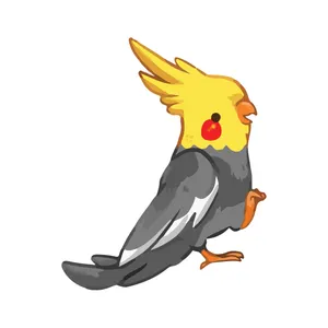 استیکر لپ تاپ طرح پرنده کد 737