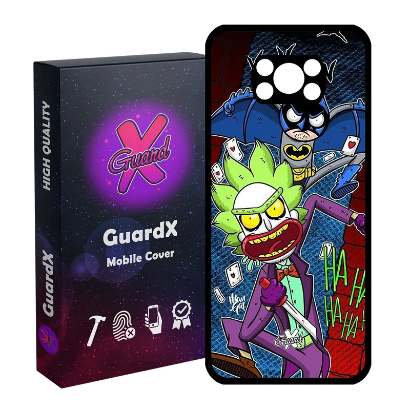 کاور گارد ایکس طرح Rick and Morty مدل Glass10154 مناسب برای گوشی موبایل شیائومی Poco X3 Pro
