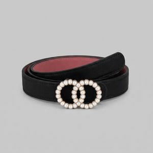 کمربند زنانه مدل Pearl Double Ring سگک مرواریدی
