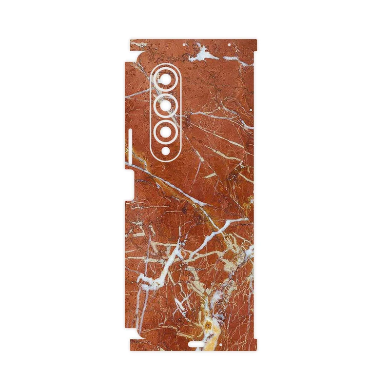 برچسب پوششی ماهوت مدل Red Marble-FullSkin مناسب برای گوشی موبایل سامسونگ Galaxy Z Fold4