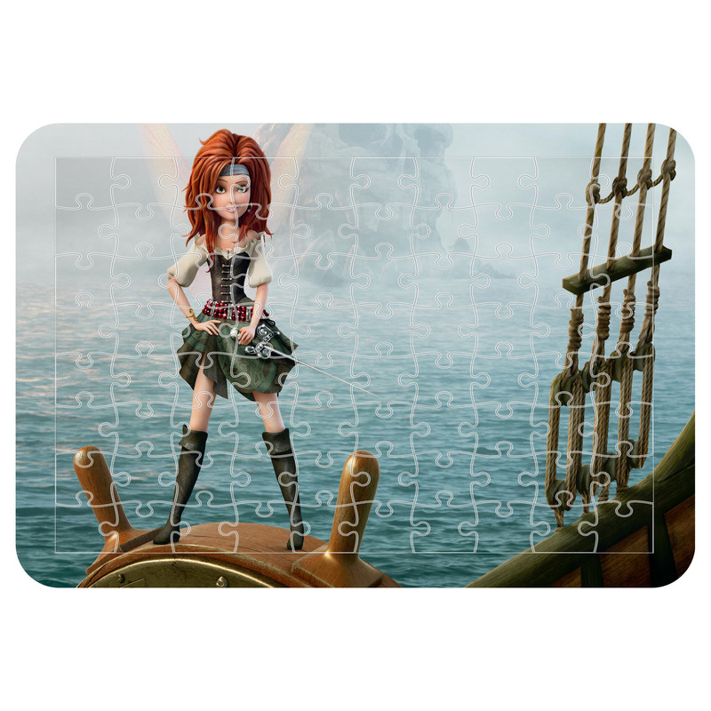 پازل 54 تکه اطلس آبی طرح کارتون پری دزد دریایی  مدل P1827