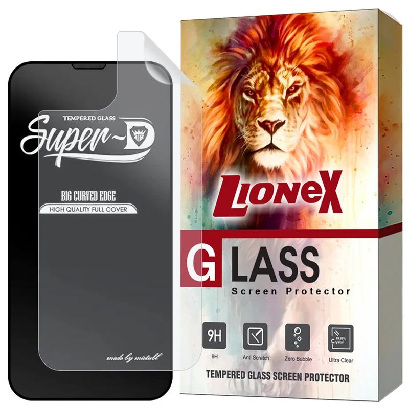 محافظ صفحه نمایش لایونکس مدل SUNL مناسب برای گوشی موبایل اپل iPhone 13 Pro به همراه محافظ پشت گوشی