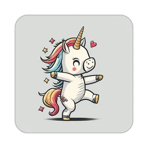 زیر لیوانی کاکتی طرح اسب تک شاخ و یونیکورن مدل mp29523