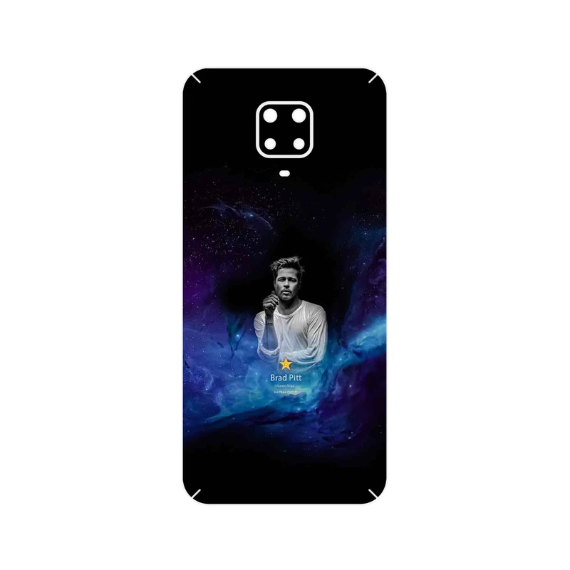 برچسب پوششی ماهوت مدل Brad Pitt مناسب برای گوشی موبایل شیائومی Redmi Note 9 Pro