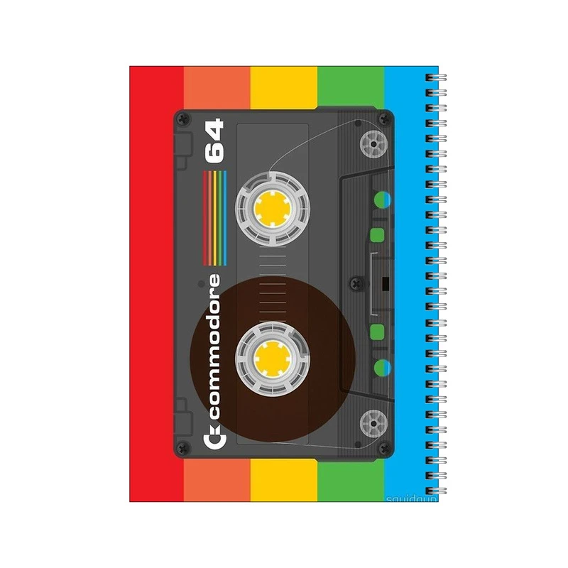 دفتر مشق 50 برگ بامبیلیپ طرح نوار کاست رنگین کمان کد 9650473