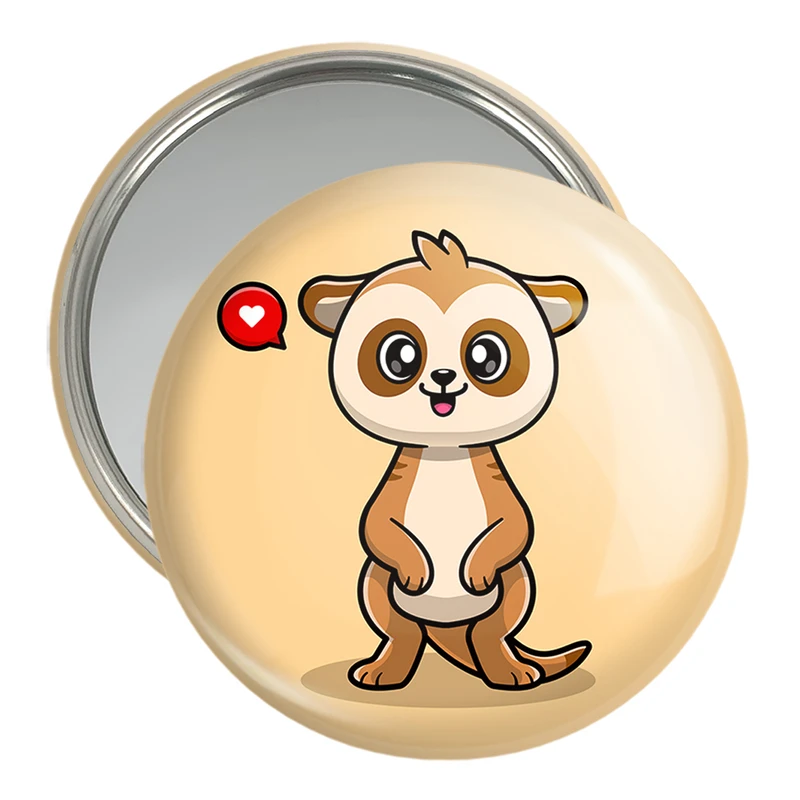 آینه جیبی خندالو مدل حیوانات بامزه سمور کد 29693