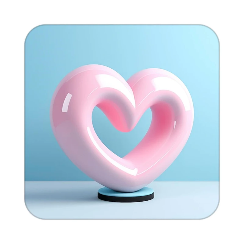 زیر لیوانی کاکتی طرح عاشقانه مدل mp40986