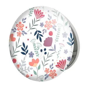 آینه جیبی خندالو طرح گل گلی مدل تاشو کد 29074