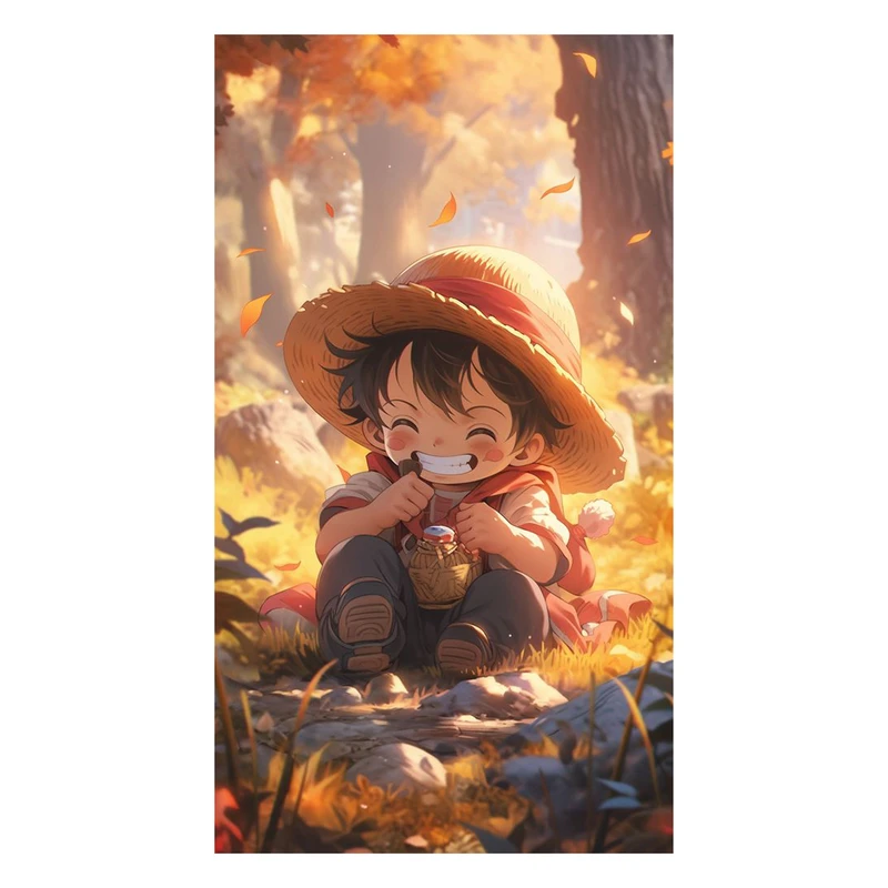 استیکر لپ تاپ و موبایل مدل انیمه طرح مانکی دی لوفی کد 196