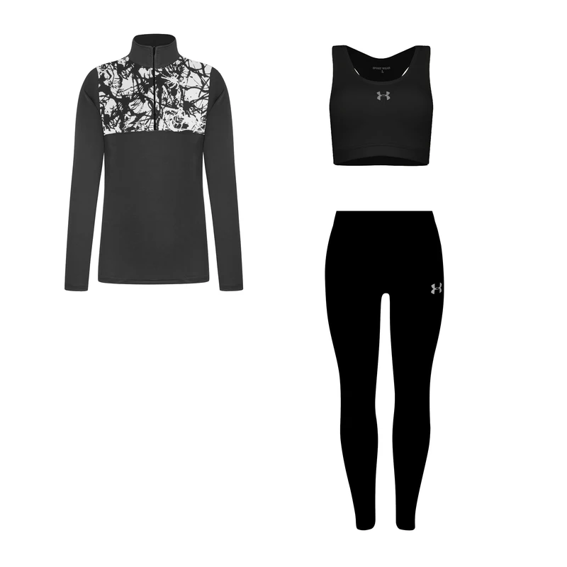 ست سه تکه لباس ورزشی زنانه مدل 1801-4101-276