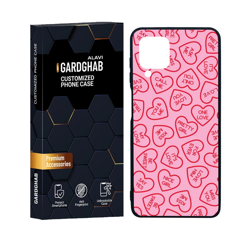 کاور گارد قاب علوی مدل دور ژله ای عاشقانه مناسب برای گوشی موبایل سامسونگ Galaxy M22 4G