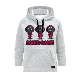 هودی زنانه مدل squid game کد B88 رنگ طوسی