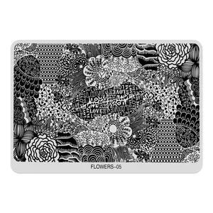 شابلون طراحی مدل Flowers 005 
