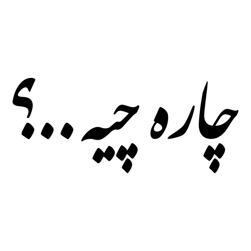 برچسب بدنه خودرو طرح چاره چیه کد MT-B519