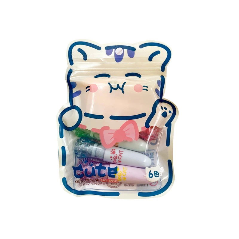 ماژیک علامت گذار مدل پنجه گربه بسته 6 عددی