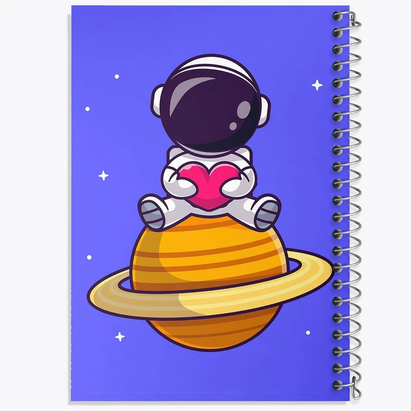 دفتر مشق 100 برگ خندالو طرح فضانورد کد 25108