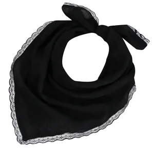 مینی اسکارف زنانه آنالیا مدل نخی ساده دور دانتل کد 10255