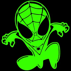 استیکر دیواری کودک هیمیا مدل شب تاب طرح اسپایدرمن کد 02