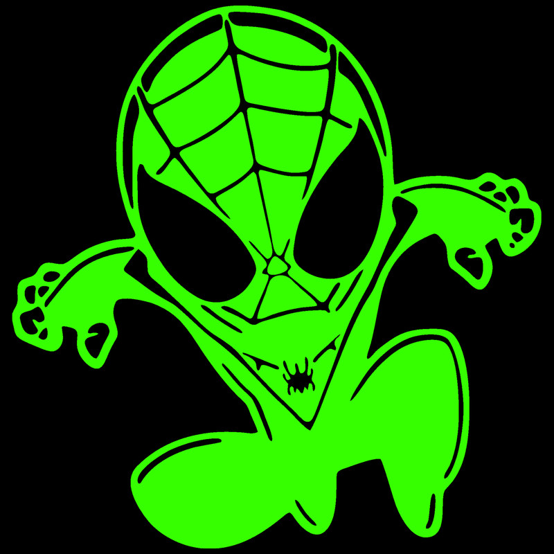 استیکر دیواری کودک هیمیا مدل شب تاب طرح اسپایدرمن کد 02