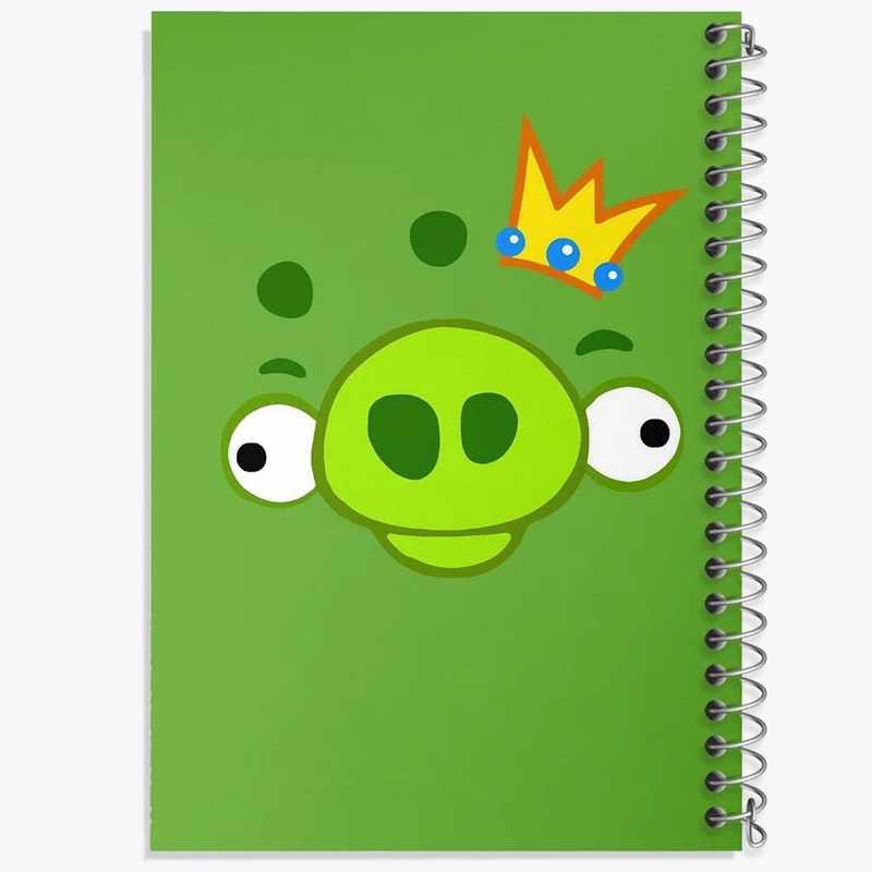 دفتر مشق 50 برگ خندالو مدل لئونارد پرندگان خشمگین Angry Birds کد 13866