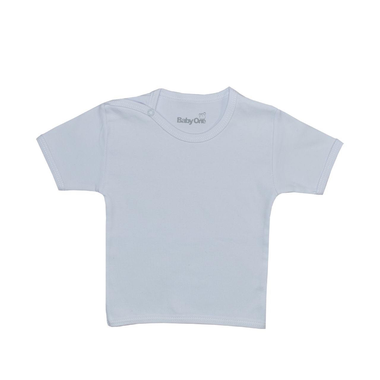 تی شرت آستین کوتاه نوزادی بی بی وان مدل ساده -  - 1