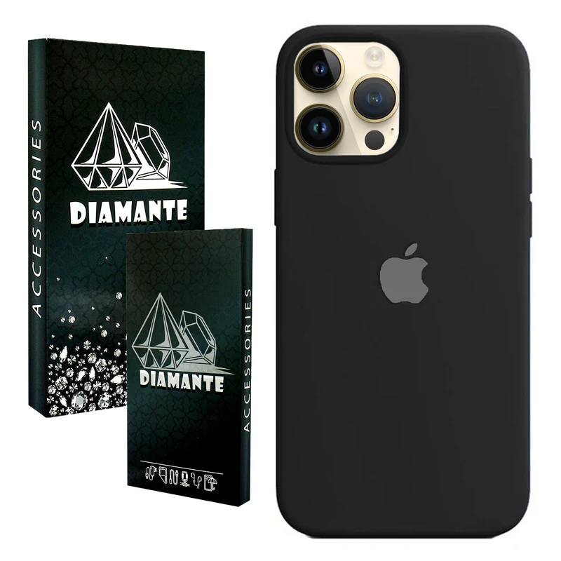 کاور دیامانته مدل سیلیکون Org Bk مناسب برای گوشی موبایل اپل iPhone 12 Pro