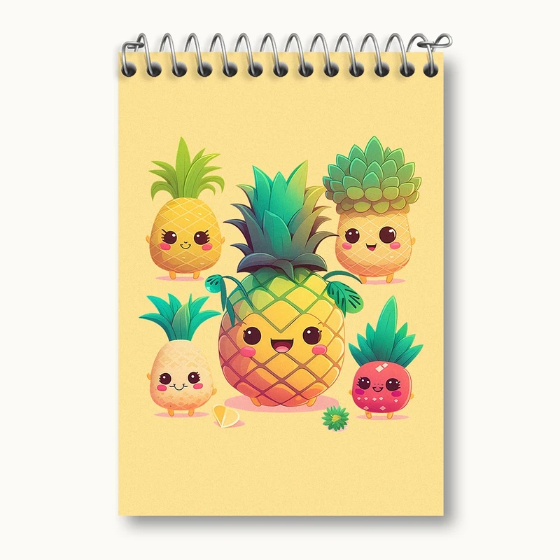 دفتر یادداشت 50 برگ خندالو مدل آناناس کیوت کد N1636