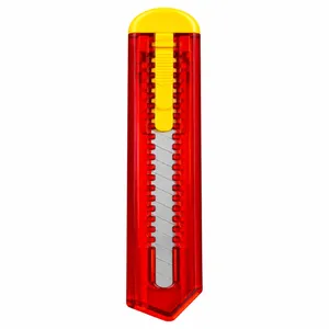 کاتر پلاستیکی سبک وزن کد M13 با تیغه استیل ضد زنگ ، ابعاد 15×2×2 و وزن 11 گرم