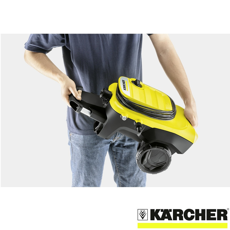 کارواش کرشر مدل K 4 Compact Home Kit به همراه نازل کف شوی و محلول شوینده