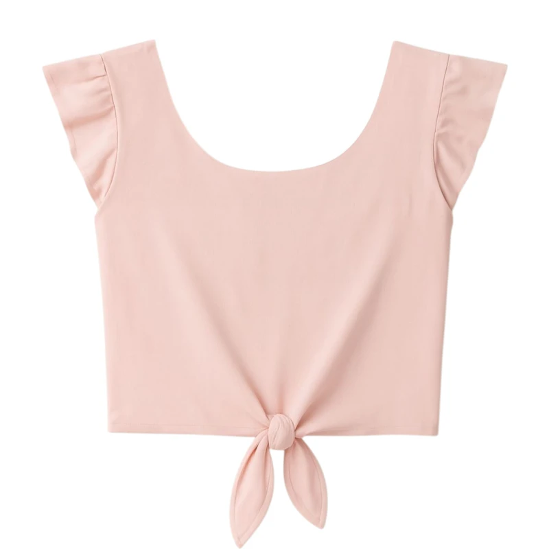 کراپ تاپ زنانه مدل گره ای کد Brsh777