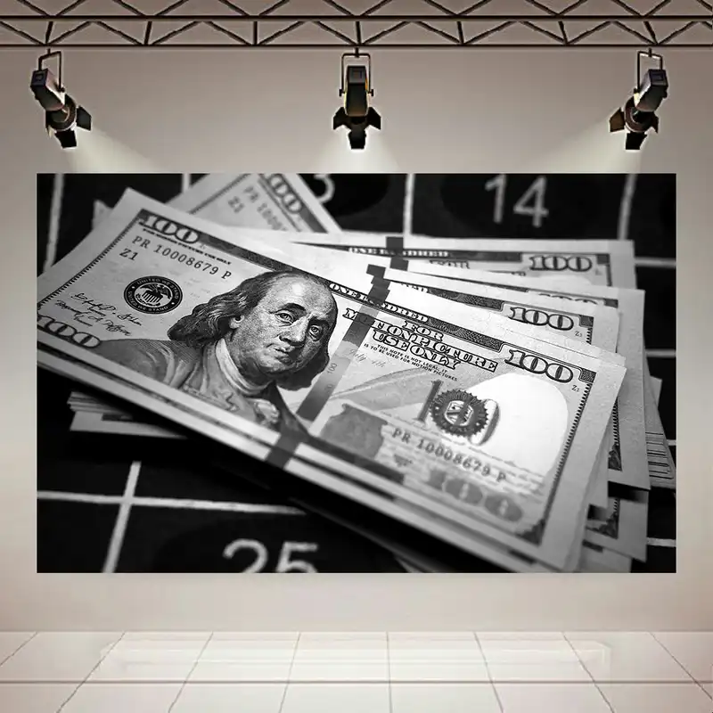 پوستر طرح دلار مدل سیاه و سفید کد AR8920