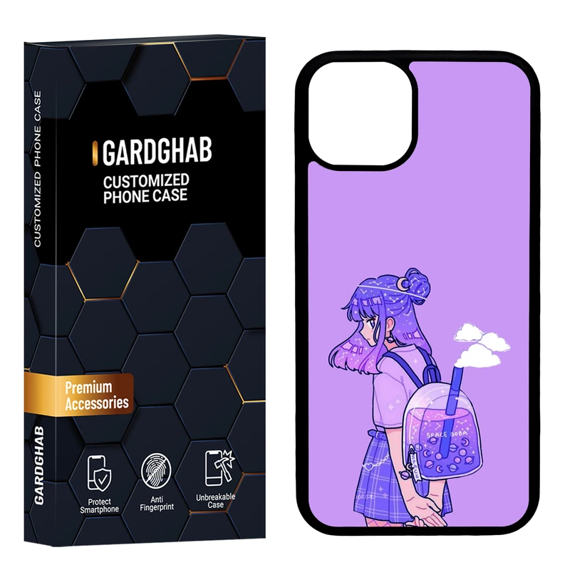 کاور گارد قاب مدل پشت گلس دخترانه مناسب برای گوشی موبایل اپل iPhone 13 