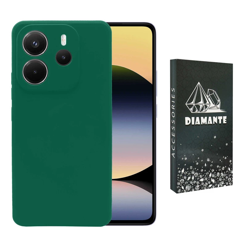 کاور دیامانته مدل Sili2 Navy مناسب برای گوشی موبایل شیائومی Redmi Note 14 4G