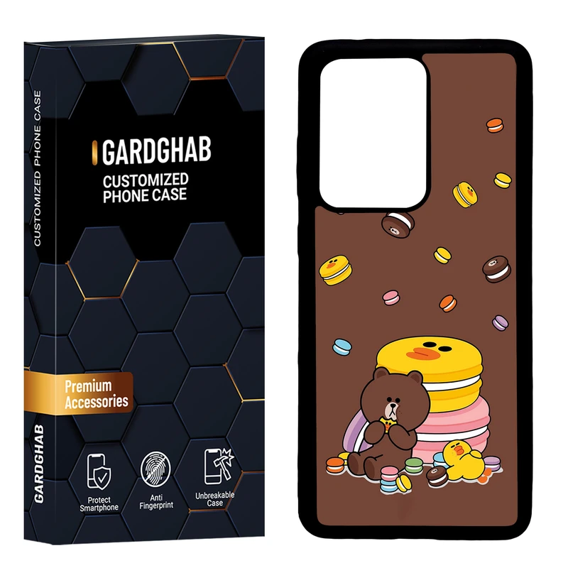 کاور گارد قاب مدل دور ژله ای پشت گلس فانتزی مناسب برای گوشی موبایل سامسونگ Galaxy S20 Ultra