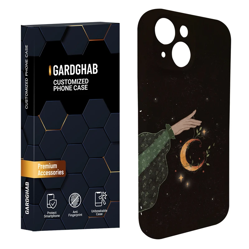 کاور گاردقاب مدل هنری مناسب برای گوشی موبایل اپل iPhone15 plus